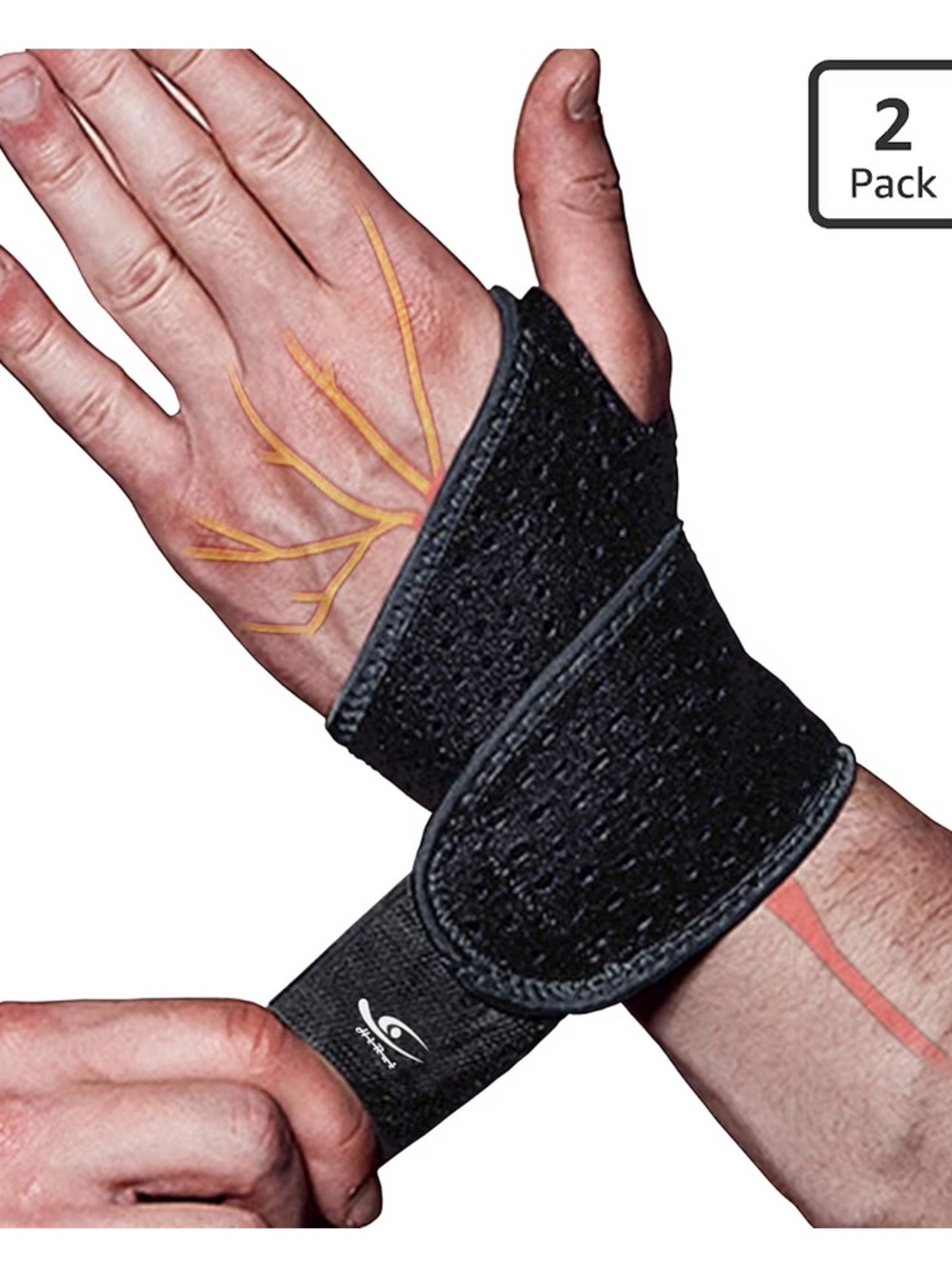 Adjustable Black Wrist Support Brace